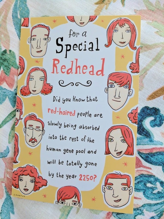 card Redhead birthday