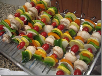 veggie kabobs