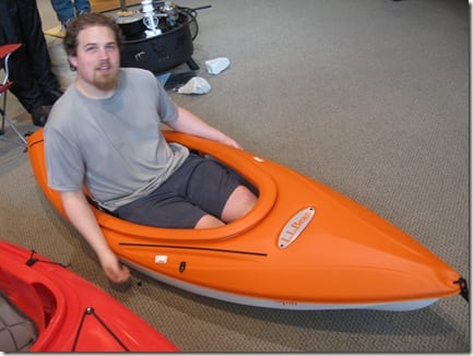 Ben in kayak