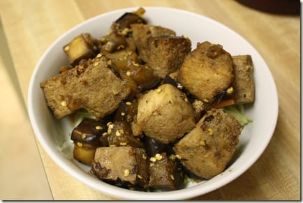 tofu and eggplant