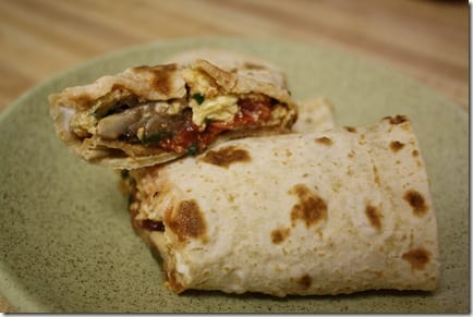 egg scramble wrap