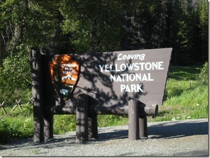 Yellowstone sign