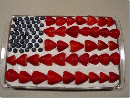 fourth flag cake