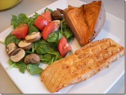 salmon dinner