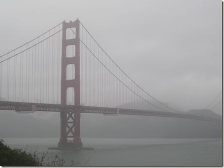 foggy Golden Gate Bridge