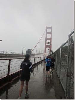 Rain on Golden Gate Bridge