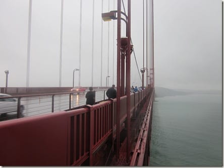 close up Golden Gate Bridge