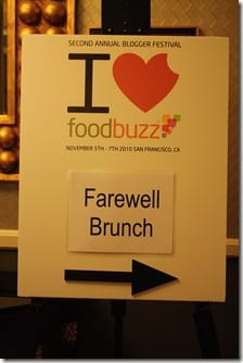 Foodbuzz Farewell Brunch