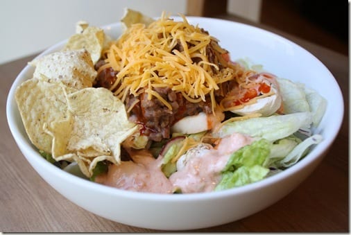 home made taco salad