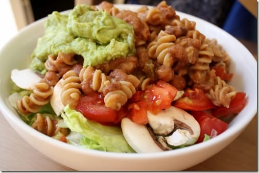 refried beans and guac