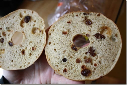 cinnamon raisin bagel thin picture