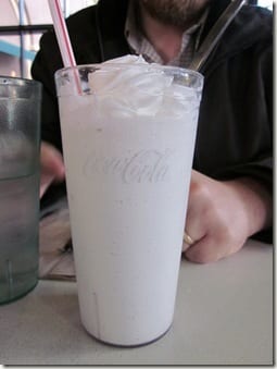 vanilla milk shake