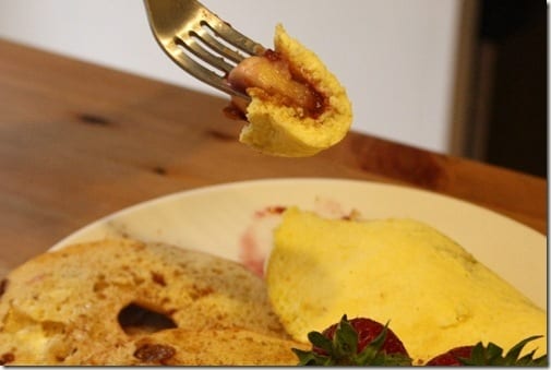 omelet with peanut butter and banana
