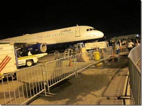 Jet Blue at night