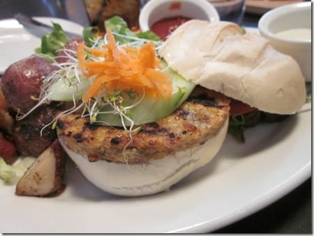 Tory Row veggie burger