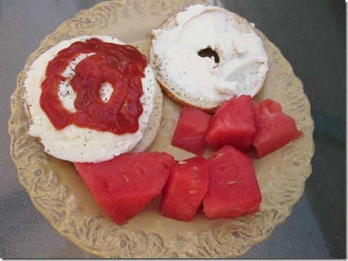 eggs and watermelon