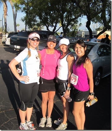 the girls before the run