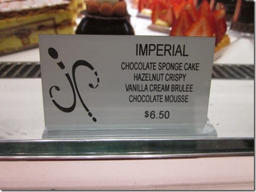 imperial dessert at aria