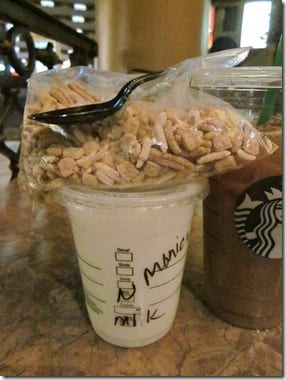 milk and cereal Starbucks