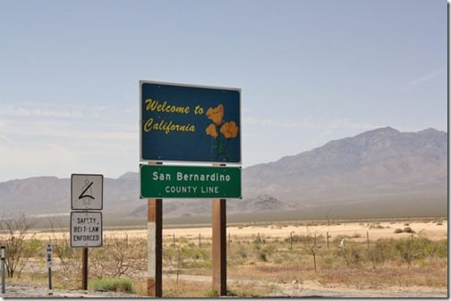 Welcome to California sign