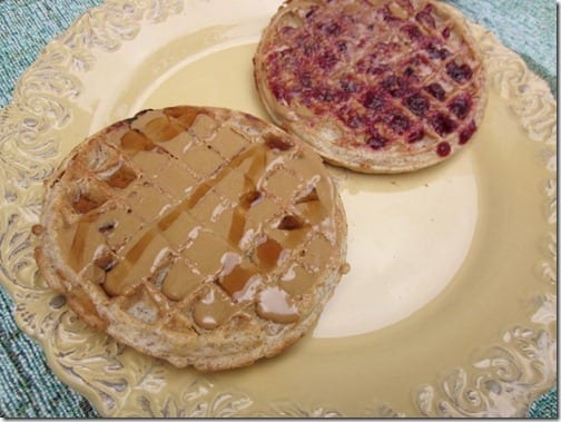 waffles and sunflower butter