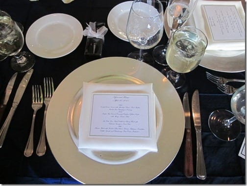 wedding place setting