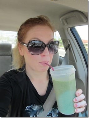 drinking green monster