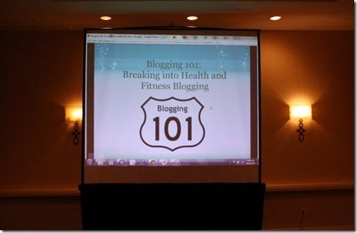 Blogging 101 at Fitbloggin Conference