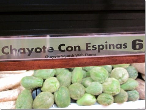 chayote con espinas