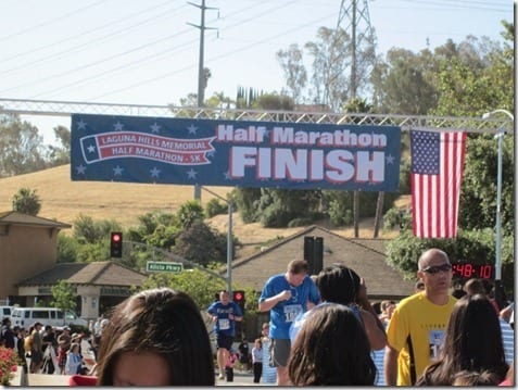 half marathon finish line