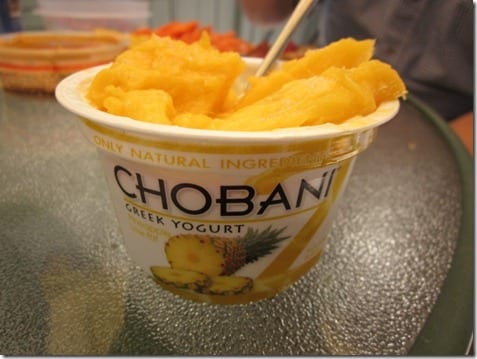 chobani with mango