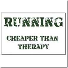 running is cheaper than therapy