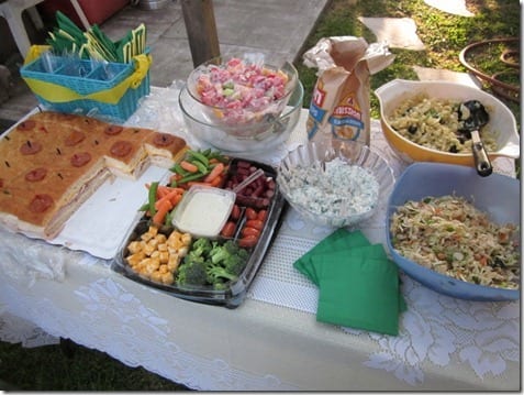 ladies lunch spread