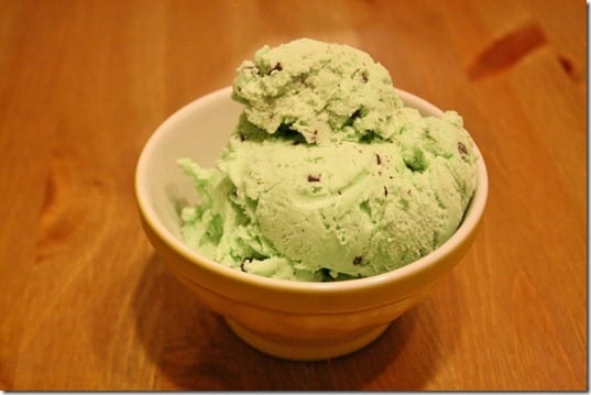 mint chip ice cream