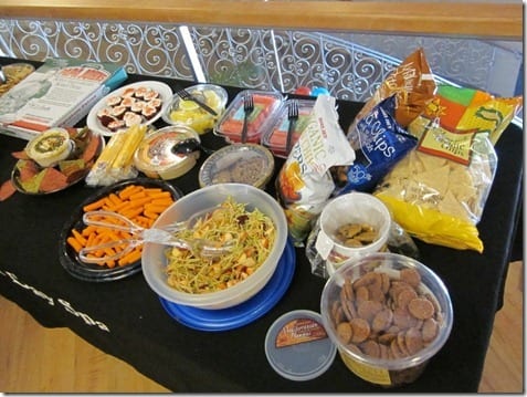 pot luck spread