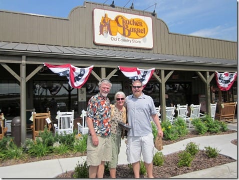 family at cracker barrel