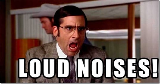 loud noises