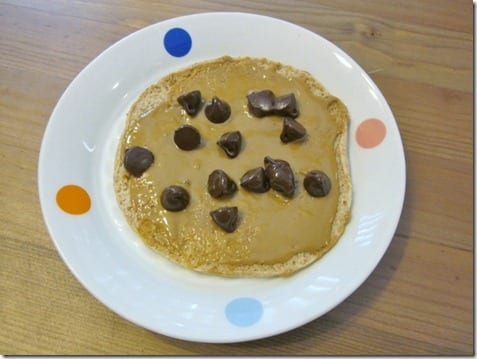 sunflower butter and chocolate chips