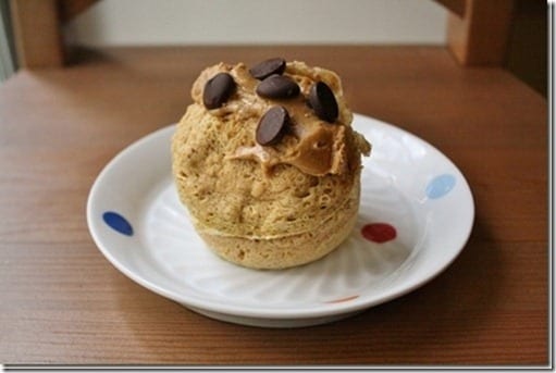 protien cake in a mug