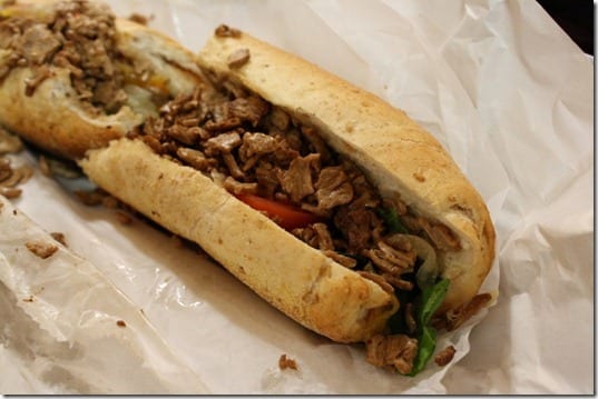 veggie philly cheesesteak