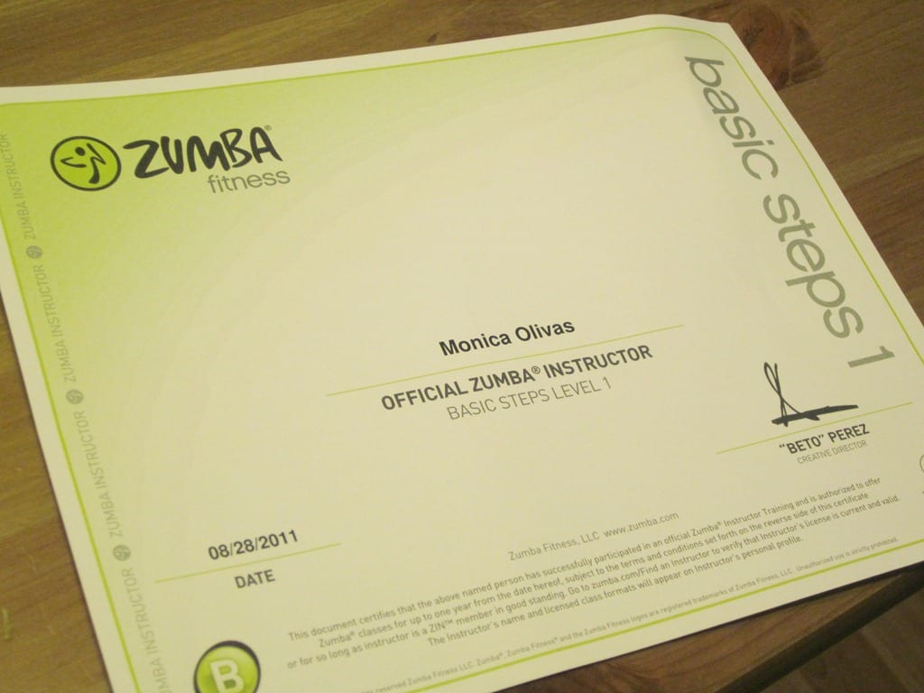 Zumba Certification