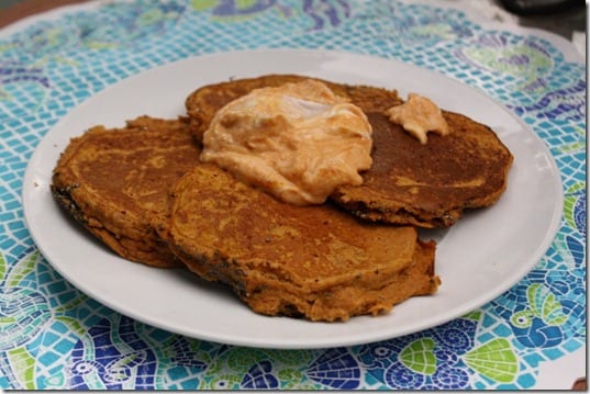 protein pumpkin pancakes