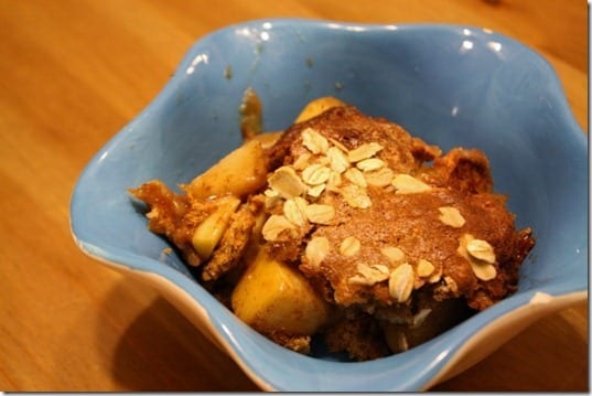 healthy apple crisp