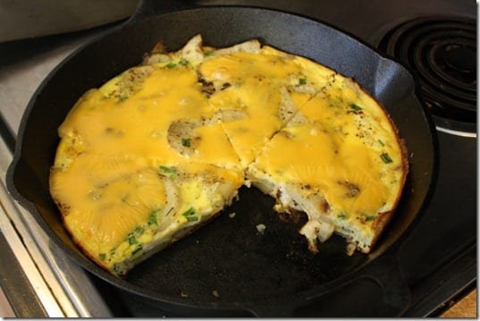 cheesy frittata