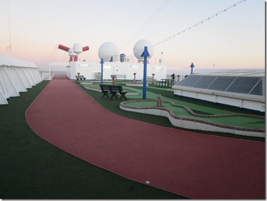 walking track on cruise ship