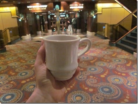 coffee on the cruise