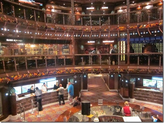 inside the cruise ship
