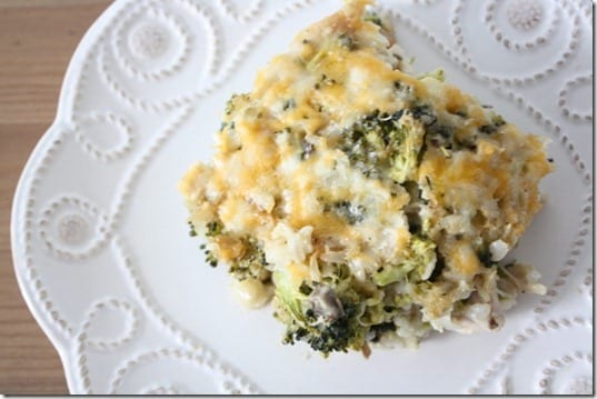 cheesy rice casserole recipe