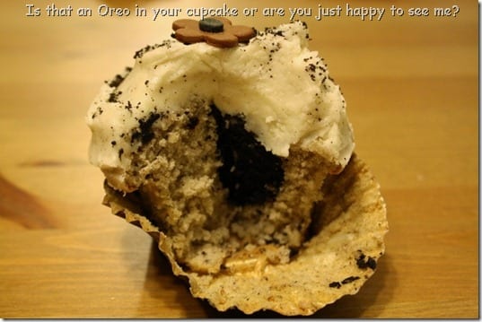 cupcake with oreo