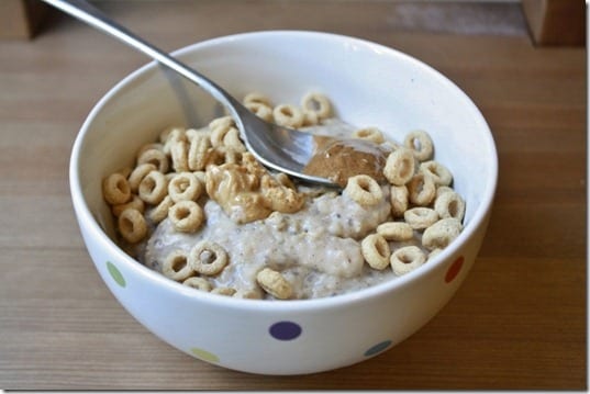 chia oatmeal with egg